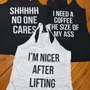 Fat Bar Apparel Tanks Size Medium